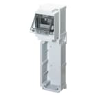 GEWISS - GEWGW66783 BASE MODULARE CON PANNELLO FINESTRATO GUIDA DIN 1 - 3 PRESE 16/32A / SELV-18 MOD.EN50022