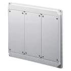 GEWISS - GEWGW68732W QMC125-200 - PANNELLO FLANGIATO PER MONTAGGIO PRESE SENZA BASE FUSIBILE - 4 PRESE ORIZZONTALI 16/32A IP44 - GRIGIO RAL 7035