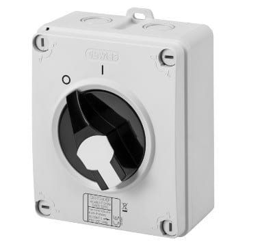 GEWISS GEWGW70401P INT.SEZ.HP CASS.ISO.16A 2P COMANDO