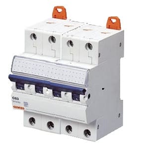GEWISS GEWGW92091 INT.MAGNETOTERMICO 4P C40 6KA 4M