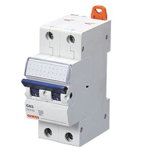 GEWISS - GEWGW92745 INTERRUTTORE MAGNETOTERMICO - MT 100 - 2P CURVA D 6A - 2 MODULI