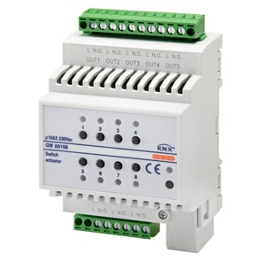 GEWISS - GEWGWA9108 ATTUATORE ON/OFF - 8 CANALI - 10AX - KNX - IP20 - 4 MODULI DIN