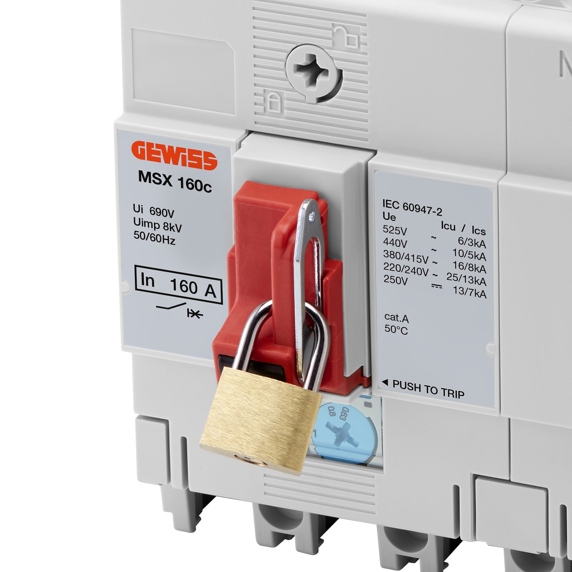 GEWISS GEWGWD8671 BLOCCO A LUCCHETTO MSX/M160C-250C