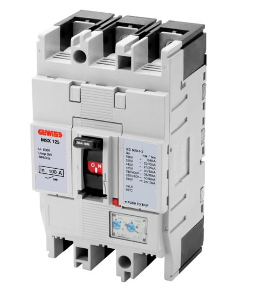 GEWISS GEWGWD9156 MSX 125 3P 125A 65KA TRMR TERM.FC