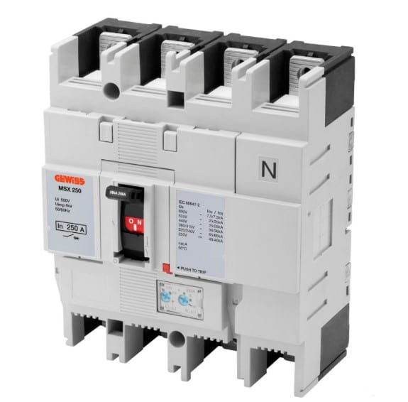 GEWISS GEWGWD9177 MSX 160 4P 160A 65KA TRMR TERM.FC