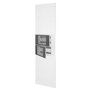 GEWISS - GEWGWN1201XB DOMO CENTER - KIT FRONTALE - SENZA PORTA - 2 CENTRALINI 40 MODULI - H.2700 - METALLO - BIANCO RAL 9003