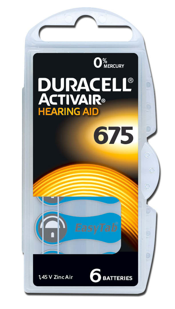 ELCART DISTRIBUTION ERT302004001 DURACELL EASY TAB HEARING 675