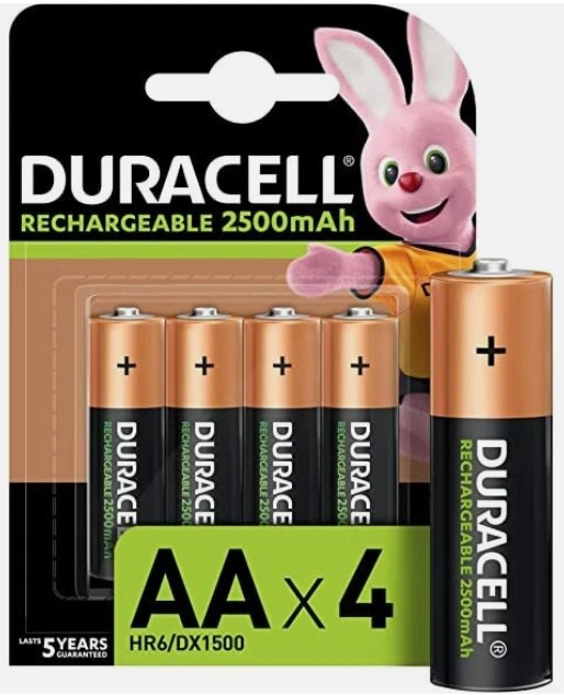 DURACELL - GITDRP64 Duracell Precharged HR6 2500 MAH/4