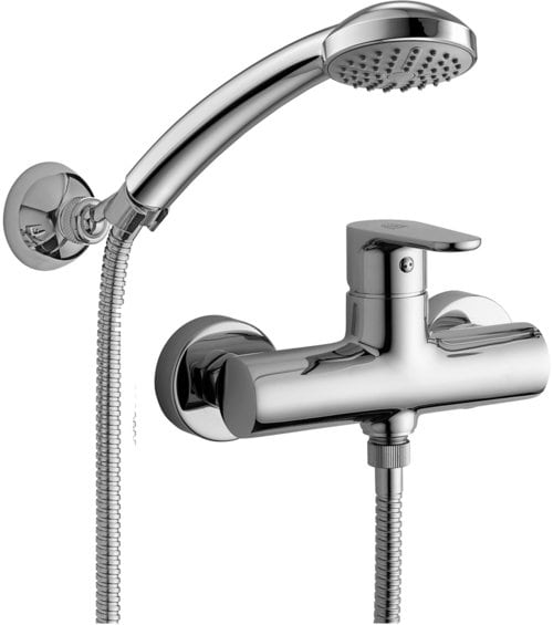RUBINETTERIA PAFFONI PFFGR168DCR MIX DOCCIA ESTERNO 1/2 CON SUPPORTO SNOD