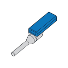 GRAFOPLAST SRL - GRA711/25 SPARK PUNTALE BLU L=17MM D=2,5 MMQ 200