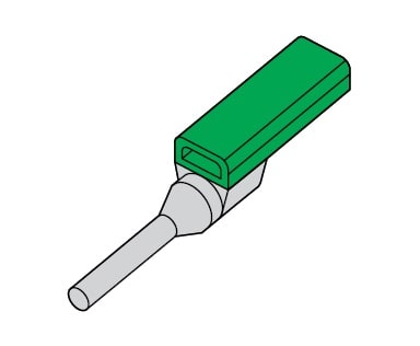 GRAFOPLAST SRL GRA710/60 SPARK PUNTALINO VERDE L=12MM D=6 MMQ 100