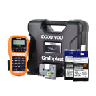 GRAFOPLAST SRL GRAEGO4YOU+XB12W STAMP. + 2X NASTRO 12MM - BIANCO