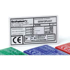 GRAFOPLAST SRL - GRAEVO460100M TARGA QUADRO PVC ADES METAL 100X60MM 22P