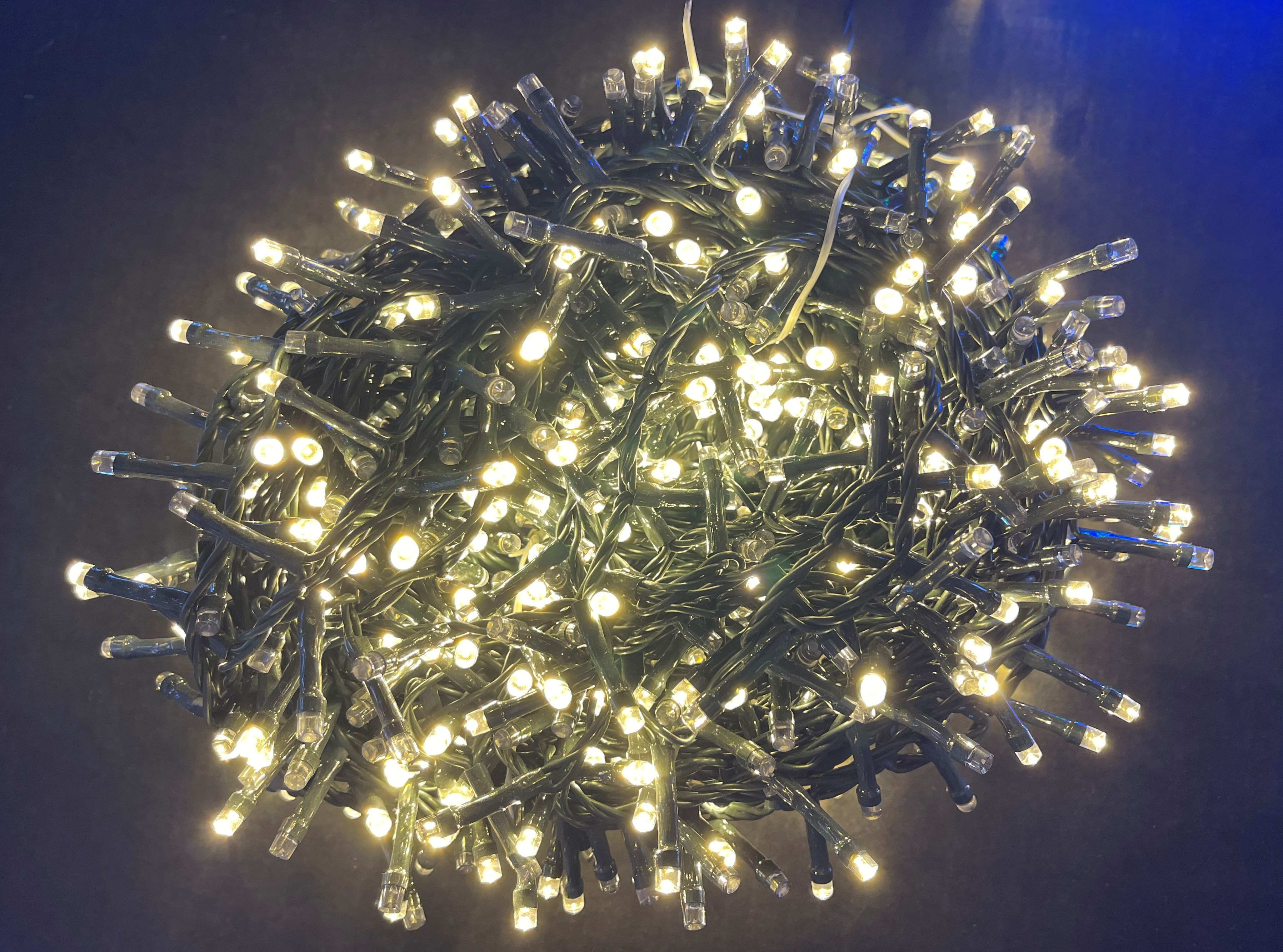 GIOCOPLAST NATALE SP GCP13921601 400 LED BIANCO CALDO CAVO SCURO USO EST/