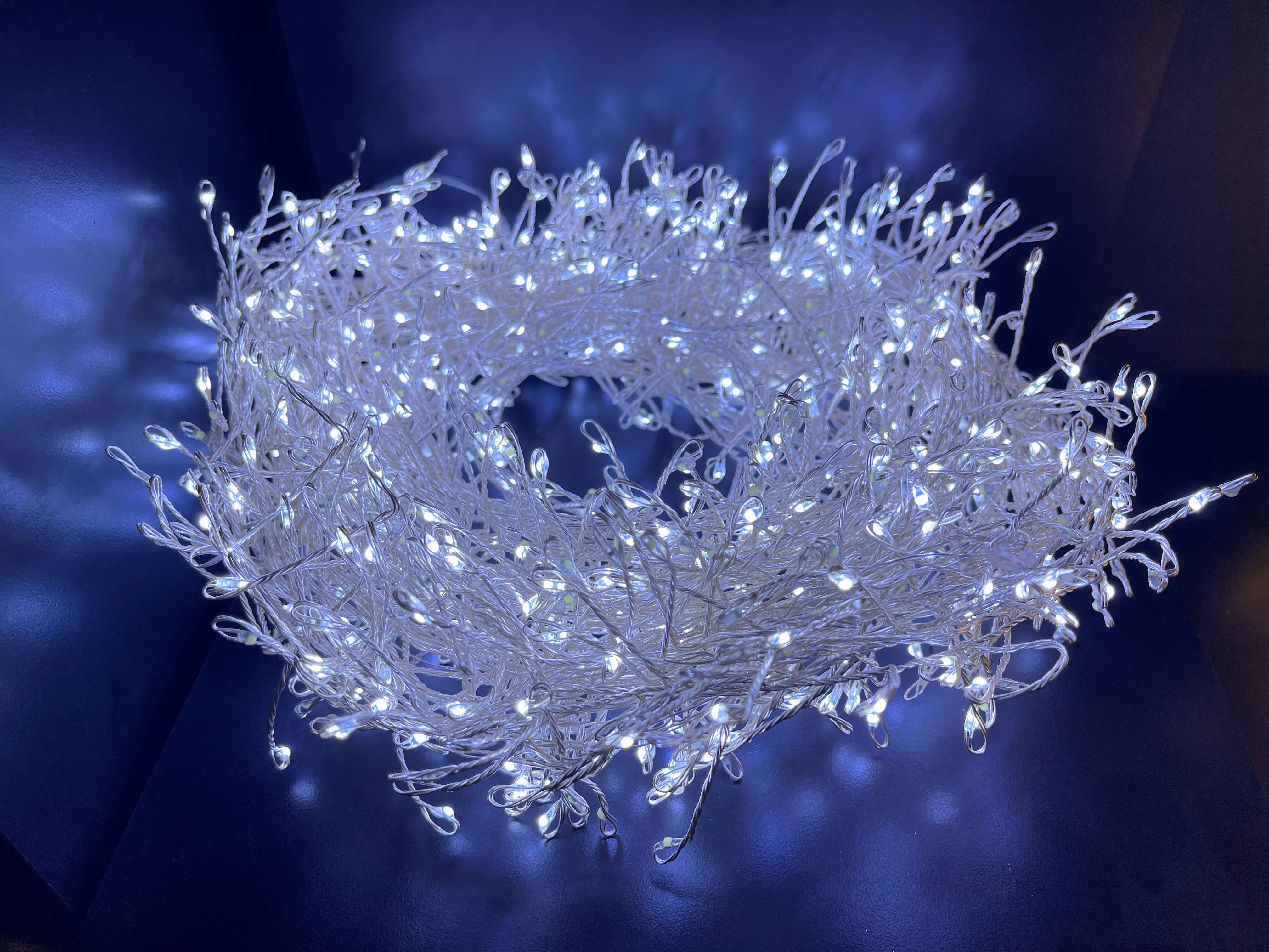 GIOCOPLAST NATALE SP GCP14522066 CLUSTER 1000 GOCCE DI LED BIANCHI FILO R