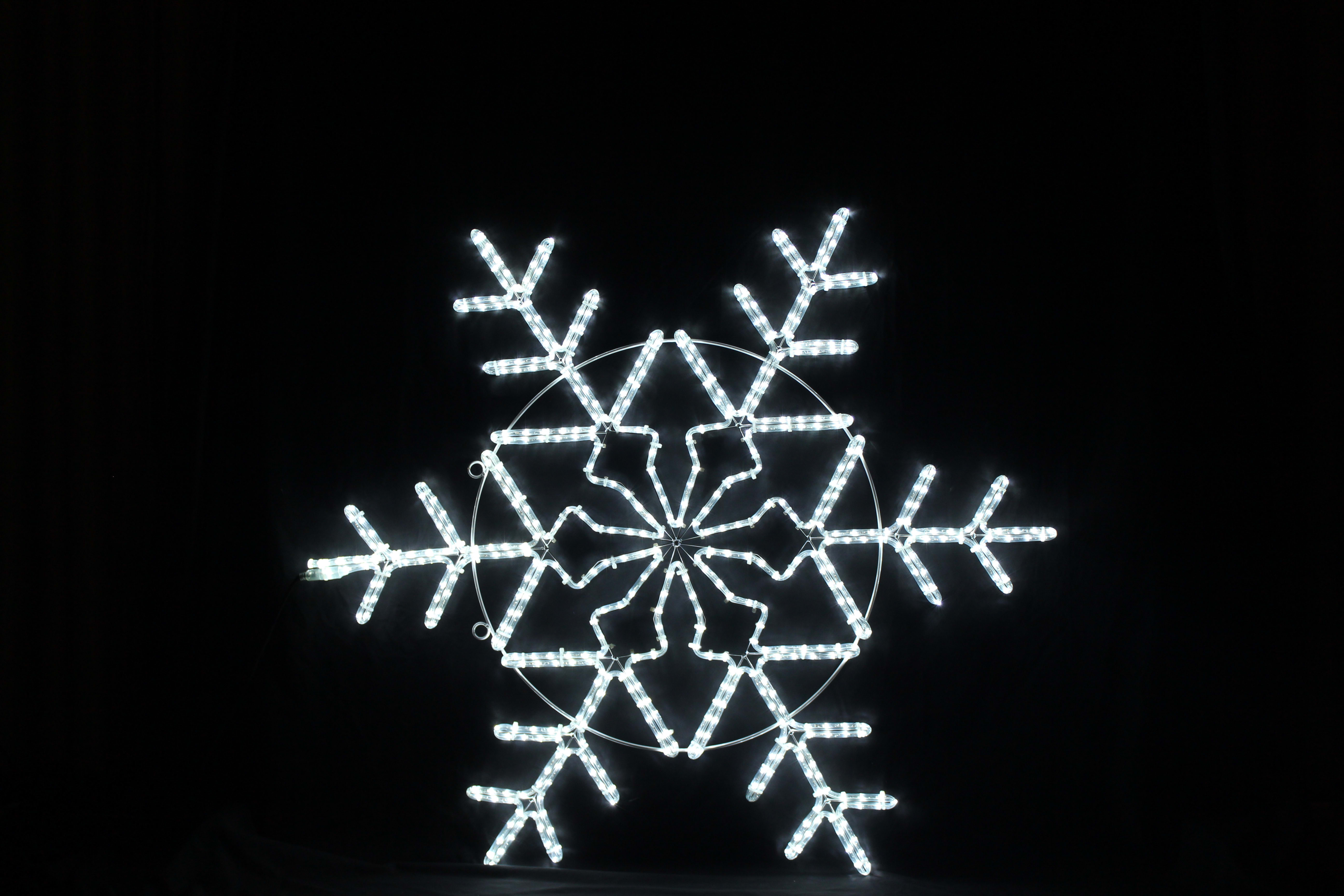 GIOCOPLAST NATALE SP GCP17521656 FIOCCO DI NEVE CON TUBO LED BIANCO 120 C