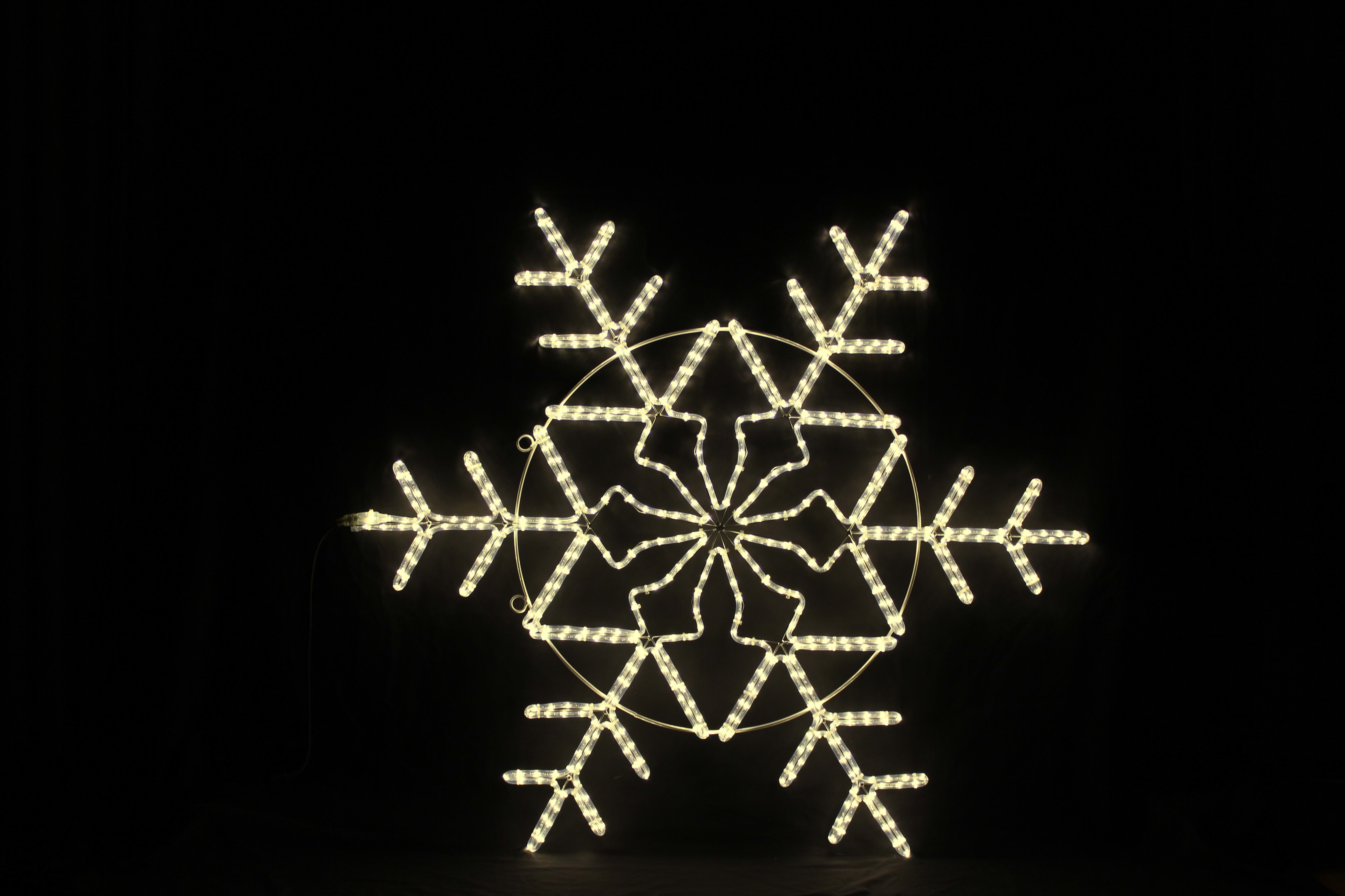 GIOCOPLAST NATALE SP GCP17521658 FIOCCO DI NEVE CON TUBO LED BIANCO CALDO