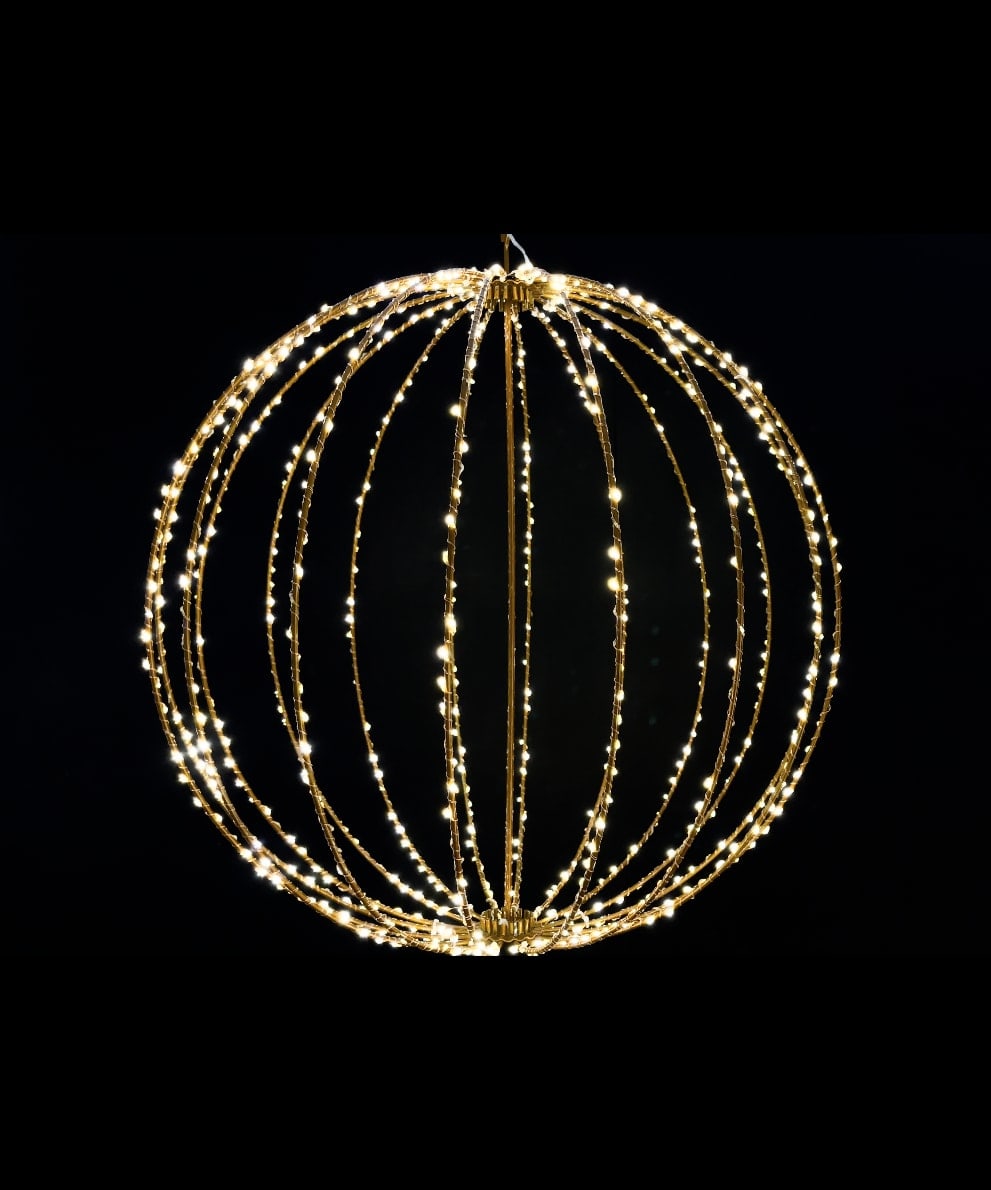 GIOCOPLAST NATALE SP GCP17523131 SFERA D.40CM CON 450 GOCCE DI LED FULL F
