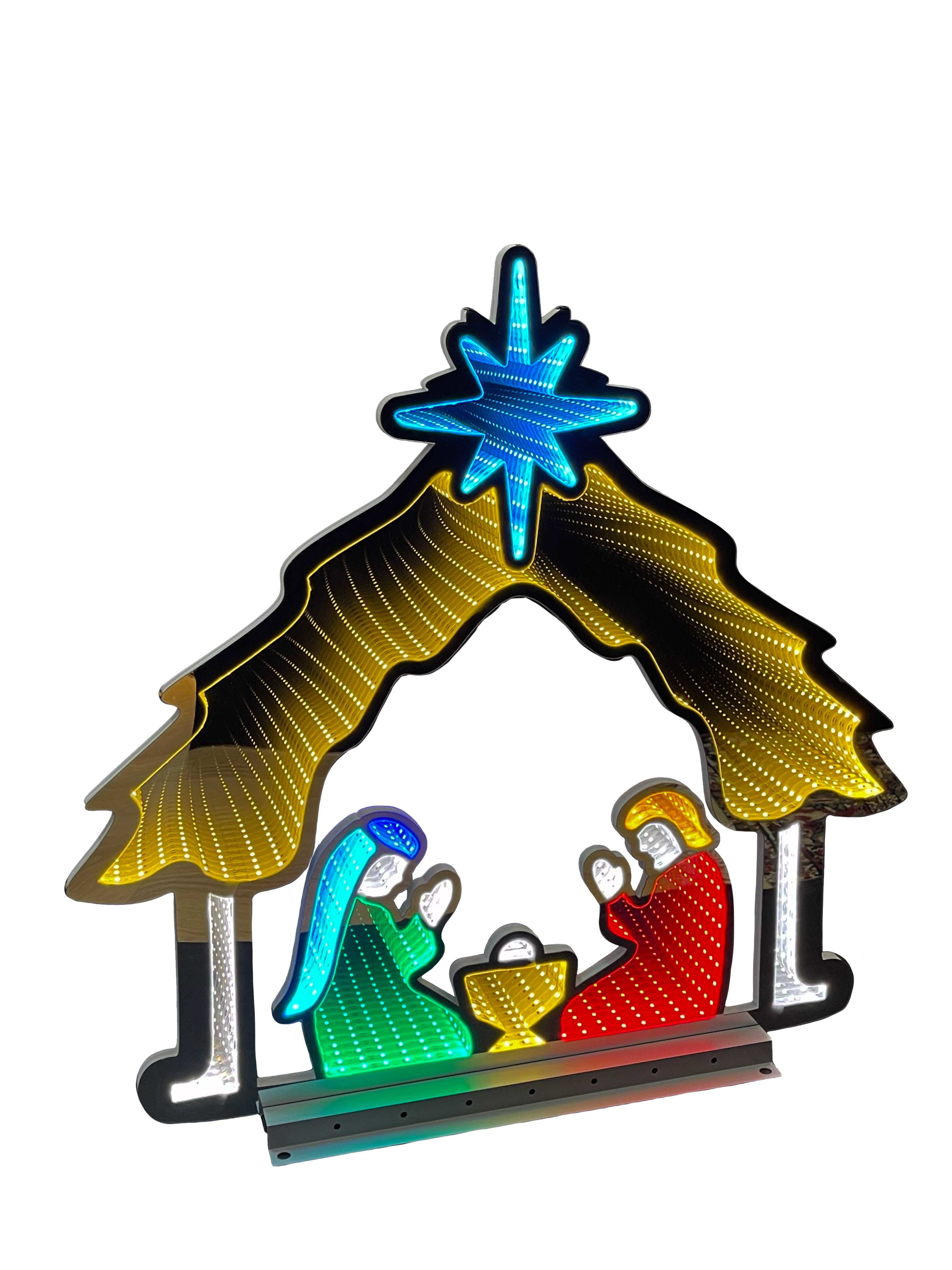 GIOCOPLAST NATALE SP GCP17524557 NATIVITA STILIZZATA 65 CM INFINITY LIGH