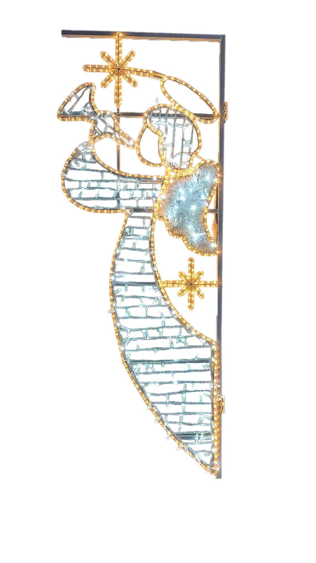 GIOCOPLAST NATALE SP GCP17524657 FIGURA ANGELO BICOLORE BIANCO-BIANCO CAL