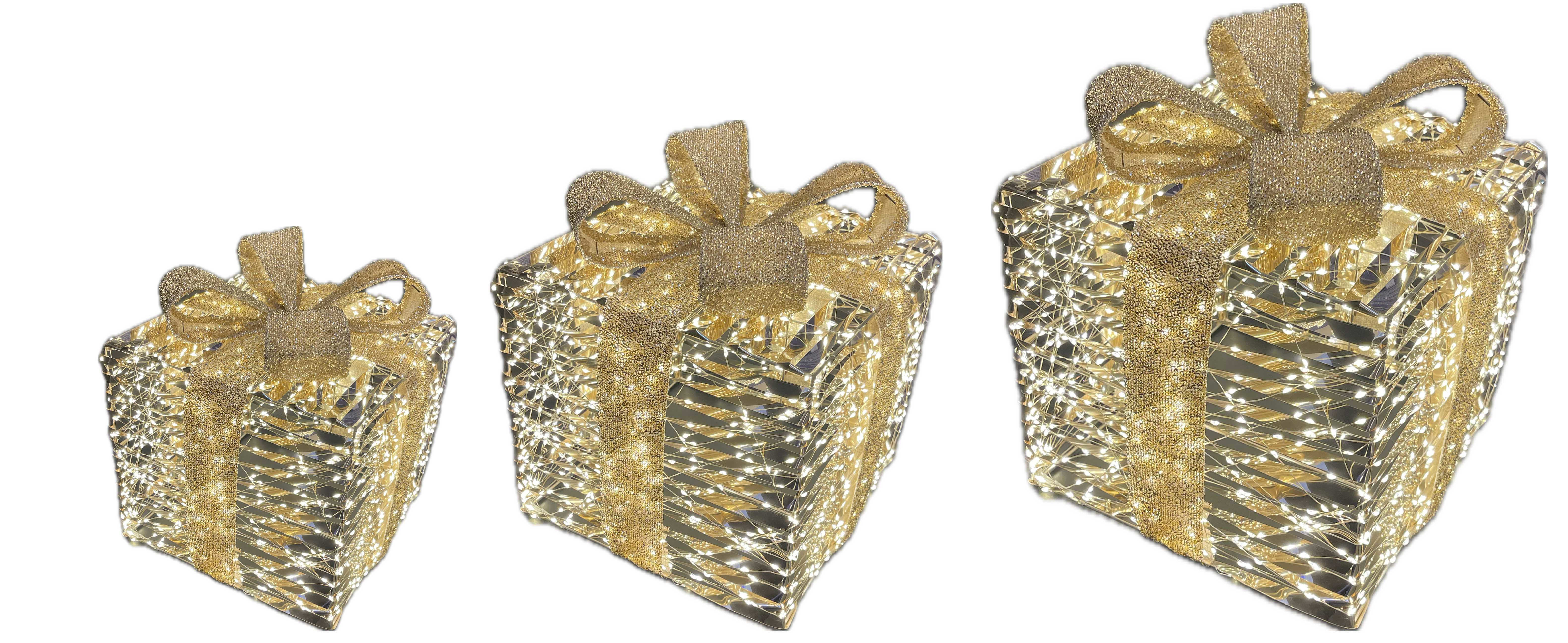 GIOCOPLAST NATALE SP GCP17524677 SET 3 PACCHI REGALO PRESTIGE GOLD CON 42