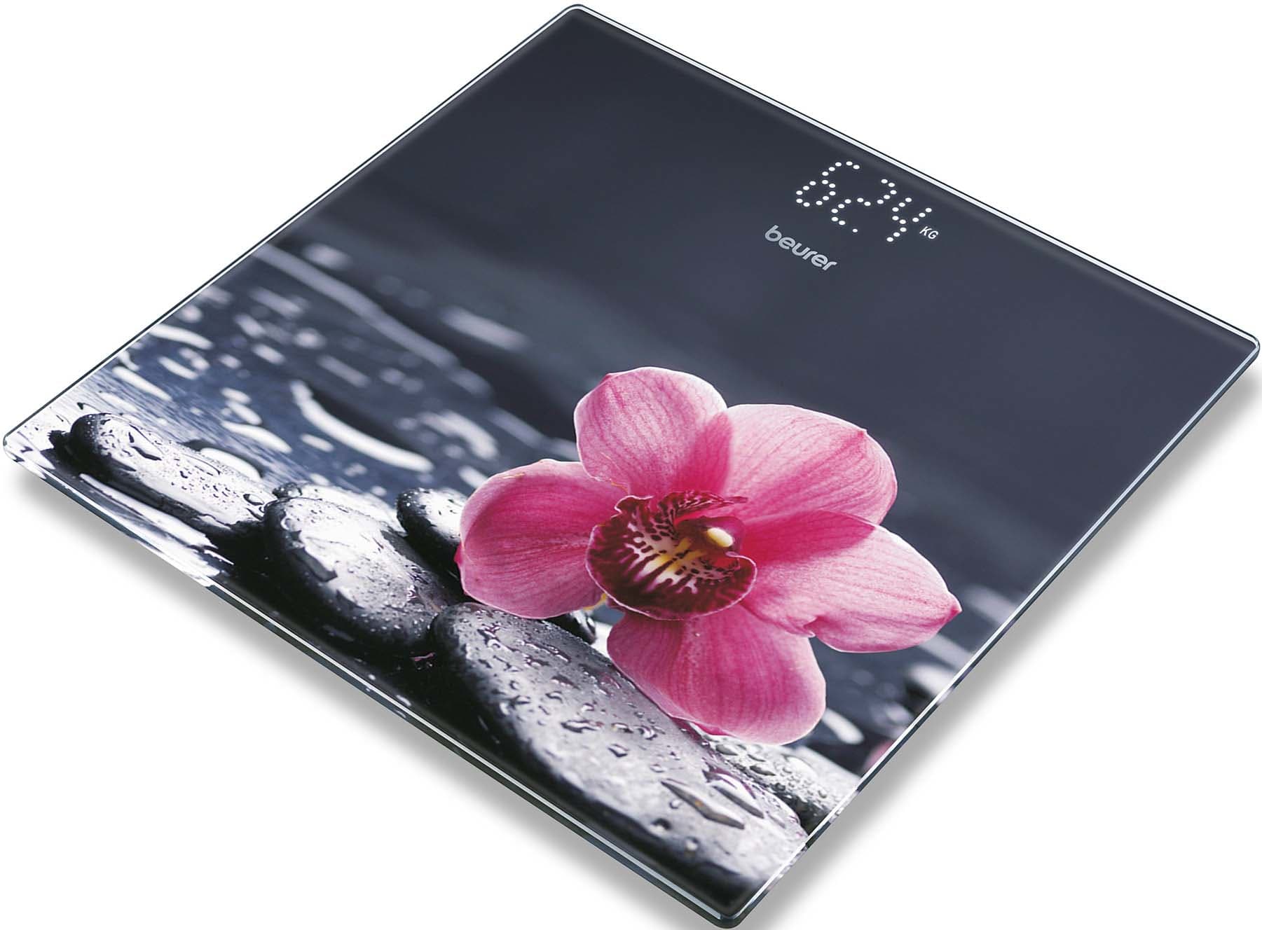 BEURER - BUE75736 Personenwaage b.180kg 100gTeil Glas LCD-