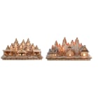 GIOCOPLAST NATALE SP GCP31618073 VILL WOOD-CHARM C/3CASET,LED BAT,24X28X1
