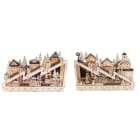 GIOCOPLAST NATALE SP GCP31618088 VILL SU PENDIO WOOD-CHARM C/MOV E LED BA