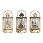 GIOCOPLAST NATALE SP GCP31619170 LANTERNA WOOD & CHARM CON LUCE LED A B