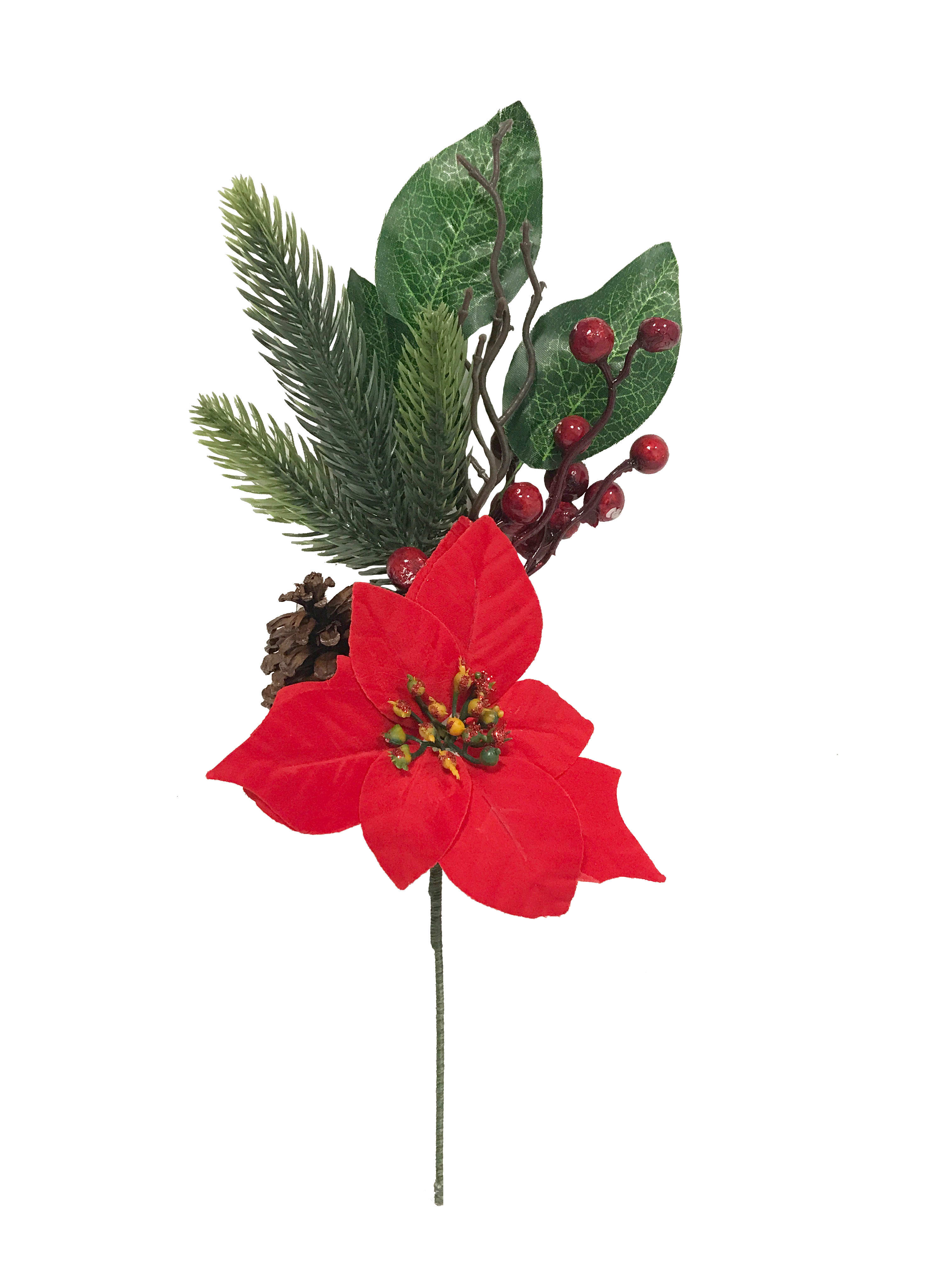 GIOCOPLAST NATALE SP GCP33019179 PICK STELLA DI NATALE CON DECORI 40 CM