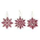 GIOCOPLAST NATALE SP GCP33021032 FIOCCO GLITTER ROSSO 10 CM, MOD. ASS.