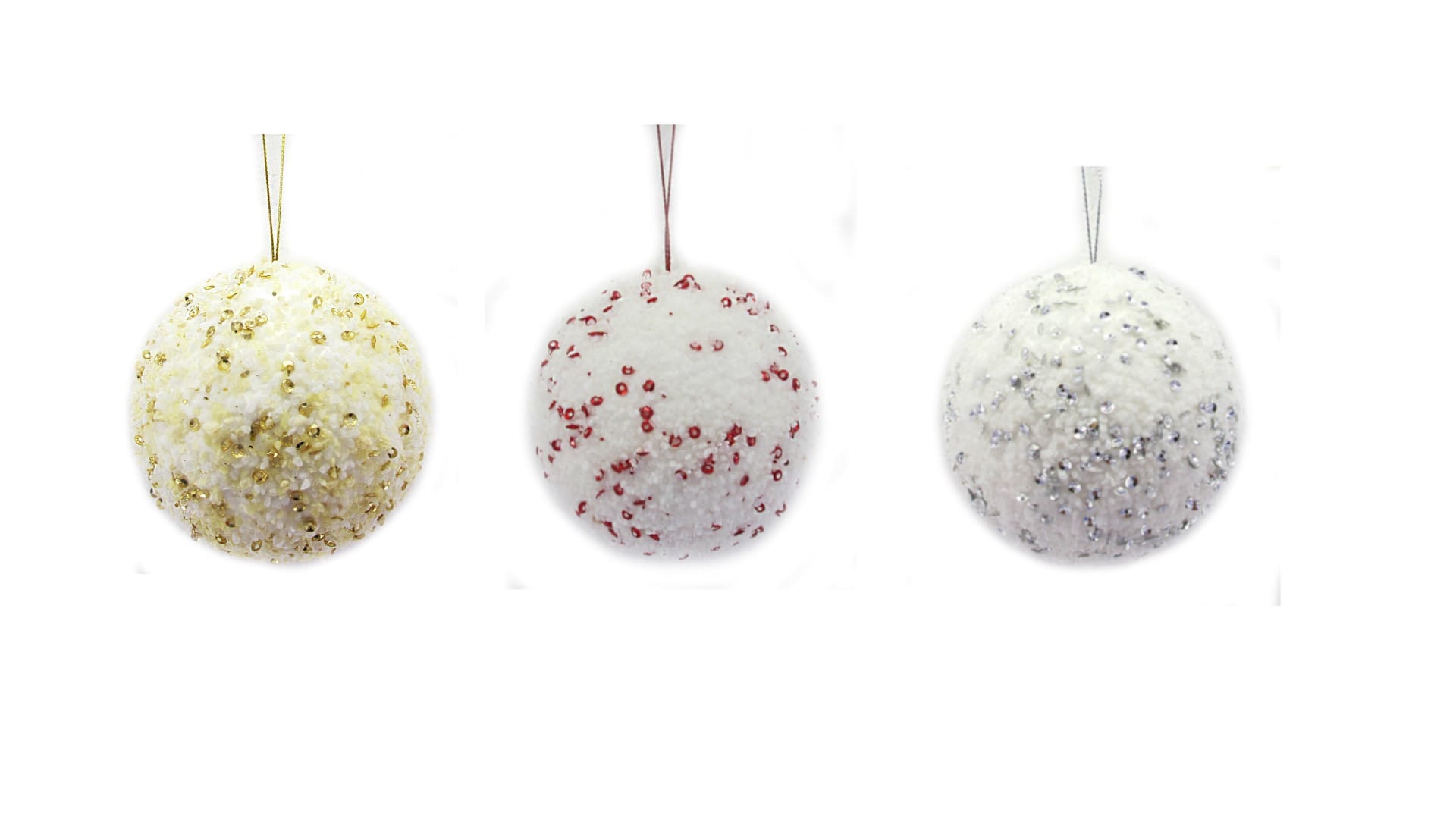 GIOCOPLAST NATALE SP GCP40018113 SFERA CRYSTAL CHIC 8 CM BICOLOR, 3 ASS.