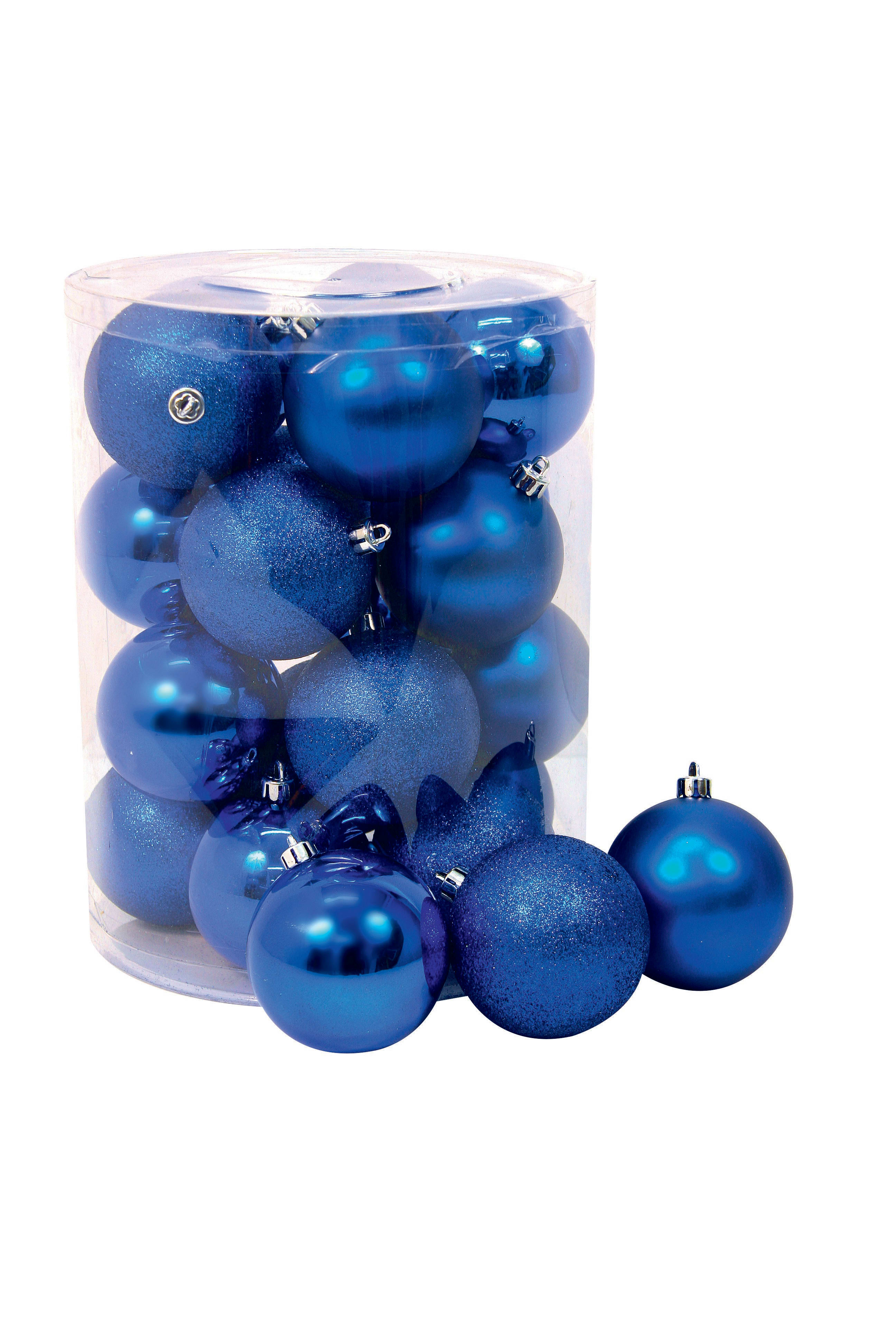 GIOCOPLAST NATALE SP GCP43010678 CILINDRO 20 SFERE DIAM 80,BLU, MET.MAT.