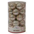 GIOCOPLAST NATALE SP GCP43021103 CIL. 30 SFERE PERLATE D.60 CHAMPAGNE