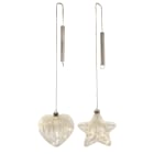 GIOCOPLAST NATALE SP GCP48019130 PENDENTE VETRO CLEAR DESIGN 15 CM CON DE