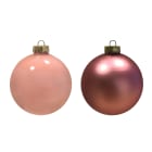 GIOCOPLAST NATALE SP GCP48120584 SFERA VETRO ROYAL 80MM PINK