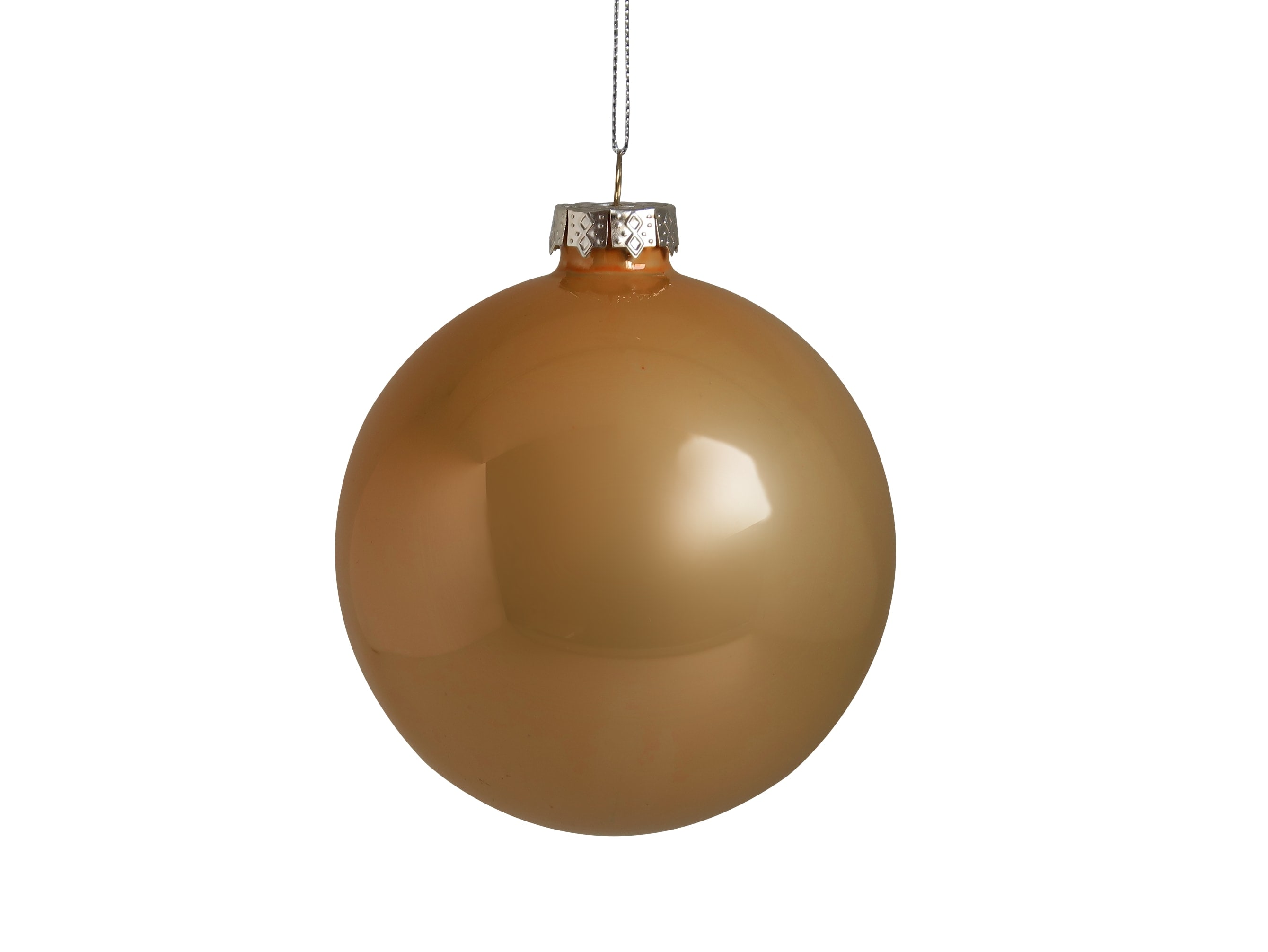 GIOCOPLAST NATALE SP GCP48121177 SFERA VETRO PERLATA ROYAL 100MM COPPER