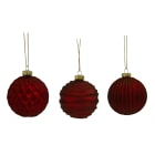 GIOCOPLAST NATALE SP GCP48122101 SFERA VETRO PRESTIGE 80MM RED, MOD. ASS.