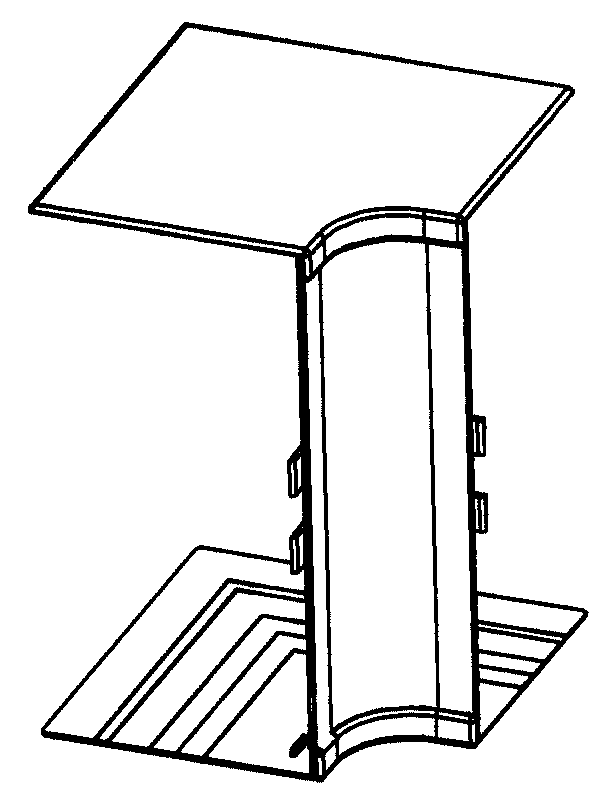 CANALPLAST - CANGT32IG ANGOLO INT.120X80 GR
