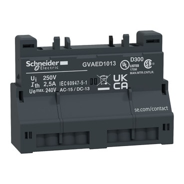 SCHNEIDER ELECTRIC - SNRGVAED1013 Cont 1NO guasto 1NO aux ist Molla Front