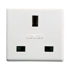 GEWISS - GEWGW20208 PRESA STANDARD INGLESE 250V ac - 2P+T 13A -2 MODULI - SYSTEM WHITE