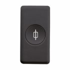 GEWISS - GEWGW21401 PORTAFUSIBILE - 250V ac - 16A - 1 MODULO - SYSTEM BLACK