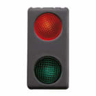 GEWISS - GEWGW21608 SPIA SEGN.DOPPIA ROSSO/VER.12/24V SY/BK