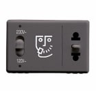 GEWISS GEWGW21841 PRESA PER RASOIO ST.EUR./AMERICANO SY/BK