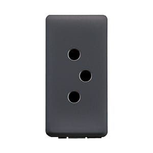 GEWISS - GEWGW21351 PRESA SVIZZERA 250V ac - 2P+T 10A - TIPO 12 - 1 MODULO - SYSTEM BLACK