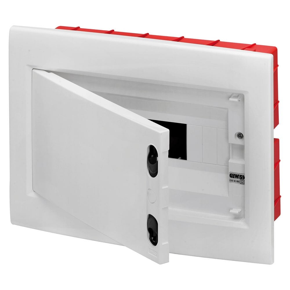 GEWISS - GEWGW40885 CENTRALINO PROTETTO - DA INCASSO - CON TELAIO ESTRAIBILE - PORTA CIECA - 12M IP40
