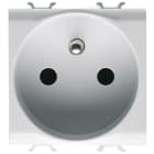 GEWISS - GEWGW10247 PRESA STANDARD FRANCESE 250V ac - 2P+T 16A - 2 MODULI - BIANCO LUCIDO - CHORUSMART