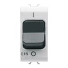 GEWISS - GEWGW10468 INTERRUTTORE AUTOMATICO MAGNETOTERMICO - CURVA C - 1P+N 16A 230Vac - 1 MODULO - BIANCO LUCIDO - CHORUSMART