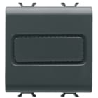 GEWISS - GEWGW12611 SUONERIA A TRE TONALITA E 3 INGRESSI INDIPENDENTI - 12V ac/dc 6VA 80 dBA 1 METRO - 2 MODULI - NERO SATINATO CHORUSMART