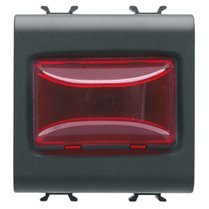 GEWISS - GEWGW12633 SPIA SPORGENTE ROSSA 3W 2M NERO
